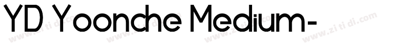YD Yoonche Medium字体转换